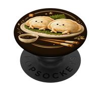 Cute Dumpling Gyoza Kawaii Asian Food Lover PopSockets Adhesive PopGrip