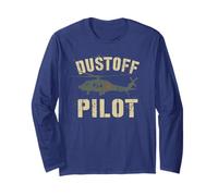 Cute DUSTOFF Pilot Crew Veterans Helicopter Military Rescue Long Sleeve T-Shirt