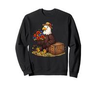 Cute Eagle Floral Patriotic Wooden Crate 250th Anniversary Sweatshirt