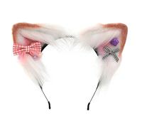 Cute Ear Cosplay Hair Hoop With Small Bowknot Woman Teens Headband For Live Broadcast Cartoon Carnivals Hairband Cosplay Hair Accessories Foxes Ears Hairband Anime Halloween Hairhoop
