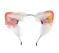 Cute Ear Cosplay Hair Hoop With Small Bowknot Woman Teens Headband For Live Broadcast Cartoon Carnivals Hairband Cosplay Hair Accessories Foxes Ears Hairband Anime Halloween Hairhoop