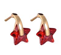 Cute Earrings, Gold Earring for Women Stud Star Shaped with Cubic Zirconia for Aunt Fathers Day Jewelry Classic