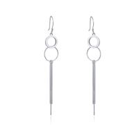 Cute Earrings, Silver Earring Dangle Openwork Gourds and Tassels 76.5X12.3mm for Women Mother'S Day Jewelry Classic
