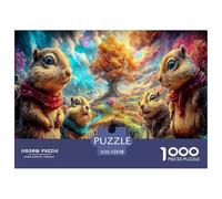 Cute Earth Mole 1000 Pieces Jigsaw Puzzles for Adults Fun, Challenging & Brainteasing Beautiful Home Decoration Challenge High Difficulty 52x38cm/1000pcs