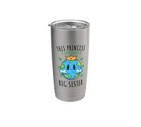 Cute Earth This Princess is Going to Be A Big Sister Stainless Steel Insulated Tumbler