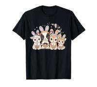 Cute Easter Baby Animals Highland Cow Easter Eggs Bunny Cow T-Shirt