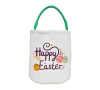 Cute Easter Bags, Large Capacity Snack Container, Easter Container, Lightweight and Sturdy, Soft Fabric Material, 9.06x14.96x0.59 inches for Eggs Candy Toys Party Decorations