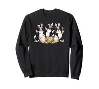 Cute Easter Border Collie Dogs Bunny Eggs Kawaii Dancing Sweatshirt