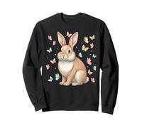 Cute Easter Bunny Butterfly Rabbit Lover Hipster Kids Girls Sweatshirt