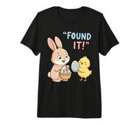 Cute Easter Bunny Chick Found It Egg Hunt Champion Kids Premium T-Shirt