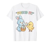 Cute Easter Bunny Chick Found It Egg Hunt Champion T-Shirt
