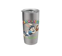 Cute Easter Bunny Diving Catch The Eggs Baseball Bunny Boys Stainless Steel Insulated Tumbler