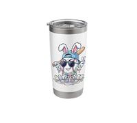 Cute Easter Bunny Diving Catch The Eggs Baseball Bunny Boys Stainless Steel Insulated Tumbler