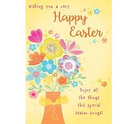 Cute Easter Card Open - 7 x 5 inches - Piccadilly Greetings