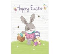 Cute Easter Card Open - 7 x 5 inches - Piccadilly Greetings