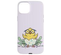 Cute Easter Chick Glasses Egg Cartoon Design Case for iPhone 15 Plus