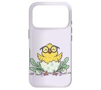 Cute Easter Chick Glasses Egg Cartoon Design Case for iPhone 17 Pro