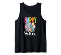 Cute Easter Eggs Easter Sunday Happy Easter Tank Top