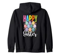 Cute Easter Eggs Easter Sunday Happy Easter Zip Hoodie