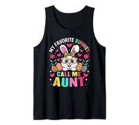 Cute Easter My Favorite Bunnies Call Mom Bunny for Women Tank Top