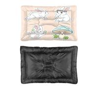 Cute Easter Rabbit Dog Bed, Dog Beds Scruffs Bed Non Slip Bottom Fluffy Medium Washable Multi Scenario Pet Bedding Gift Printed Large Beds 60 X 45 cm