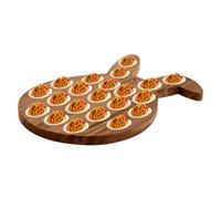 Cute Easter Stuffed Egg Serving Dish - 21 Cell Rabbit Shaped Snack Container, Festive Dessert Plate for Hobby Cooks, Receptions, Families