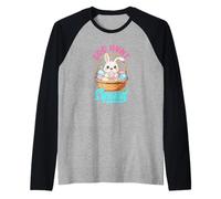 Cute Easter Sunday Egg Hunt Squad Raglan Baseball Tee