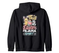 Cute Easter Sunday This Is My Easter Pajama Zip Hoodie