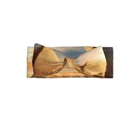Cute Egyptian Pyramid in Desert Print Baby Bow Headband - Delicate & Sensitive for Newborns, Stretchy Nylon Headbands