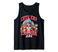 Cute Eh Happy Canada Day Flag for Boys Girls Kids Toddler Tank Top