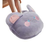 Cute Electric Foot Warmer, Animal Design Electric Heated Soft Plush Shoes to Warm Feet, USB Plug, Home Droms Offices Use, Sweet Gift for Winter