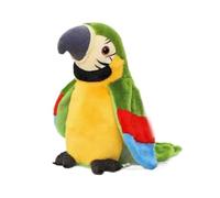 Cute Electric Talking Parrot Plush Toy Speaking Record Wings Repeat Bird Electroni Plu Bird Waving Toy What L6J9 Say Repeats You