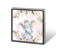 Cute Elephant_80395810 Square Lapel Pin Women's Novelty Buttons & Pins Metal Badge Cute Brooch Pin Retro Pinback Badge Fashion Bag Pins for Hat Backpacks Tie Suit Wedding Party Accessory