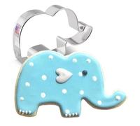 Cute Elephant Cookie Cutter 10.8 cm, Made by Ann Clark