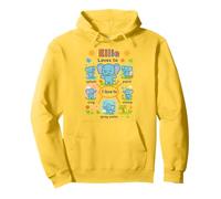 Cute Elephant Ellie Splash Paint Sing Stomp Play Pullover Hoodie