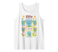 Cute Elephant Ellie Splash Paint Sing Stomp Play Tank Top