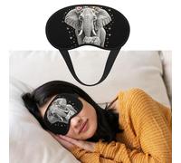 Cute Elephant Eye Masks for Sleep Soft Comfort Sleep Masks with Elastic Strap Adjustable Blackout Eye Shade Covers for Women Men Travel/Sleeping