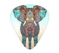 Cute Elephant Guitar Plectrums Classical Triangle Bass Acoustic And Electric Guitar Plectrums For Guitarists 12 Pieces