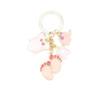 Cute Elephant Keychain with Bag Charm, Ideal Mum Gift from Daughter, Keyrings for Women, Best Friend Birthday Present, Mummy to Be Keyring, Personalized Thank You Keyring for Her