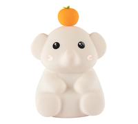 Cute Elephant Lamp, Silicone Night Light with 30 Minutes Timer, Rechargeable Bedside Lamp Touch Control Pink