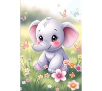 Cute Elephant Notebook for Girls - Kawaii Animal Journal for Kids, Students & Animal Lovers: Adorable Writing Book | 120 Lined Pages | 6x9" Size | Perfect for School, Journaling & Gifts