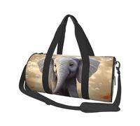 Cute Elephant Play Duffle Bag for Women Men 3-in-1 Gym Bag Foldable Weekender Travel Backpack Large Overnight Bag Luggage Bag with Shoulder Strap Waterproof Carry On Tote Bags