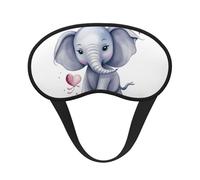 Cute Elephant Sleep Mask for Side Sleeper, Blackout Sleeping Eye Mask, Soft Breathable Eye Cover for Women Men Travel Eyeshade, Relaxing Zero Pressure Night Blindfold