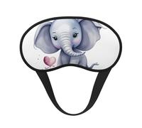 Cute Elephant Sleep Mask for Side Sleepers: Blackout Eye Masks for Sleeping - Soft Breathable Soft Eye Shade Cover for Travel - Adjustable Night Blindfold for Men Women Gifts