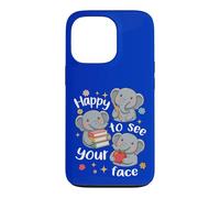 Cute Elephant Students Back To School Happy To See Your Face Case for iPhone 13 Pro