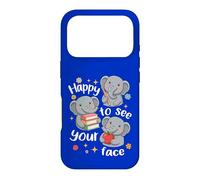 Cute Elephant Students Back To School Happy To See Your Face Case for iPhone 17 Pro