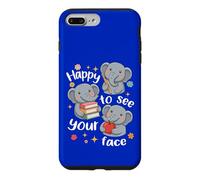 Cute Elephant Students Back To School Happy To See Your Face Case for iPhone 7 Plus/8 Plus