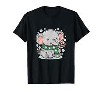 Cute Elephant with Candy Cane T-Shirt