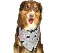 Cute Elephants Dog Bandanas Adjustable Kerchief Triangle Bibs Scarf Washable Soft Pet Bandanas for Medium Large Puppy Cats Pet Costume Accessories Decoration