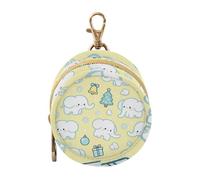Cute Elephants Yellow Snowflake Christmas Baby Boy Pacifier Storage Case Portable Change Purse Key Holder, Everything Storage pouching